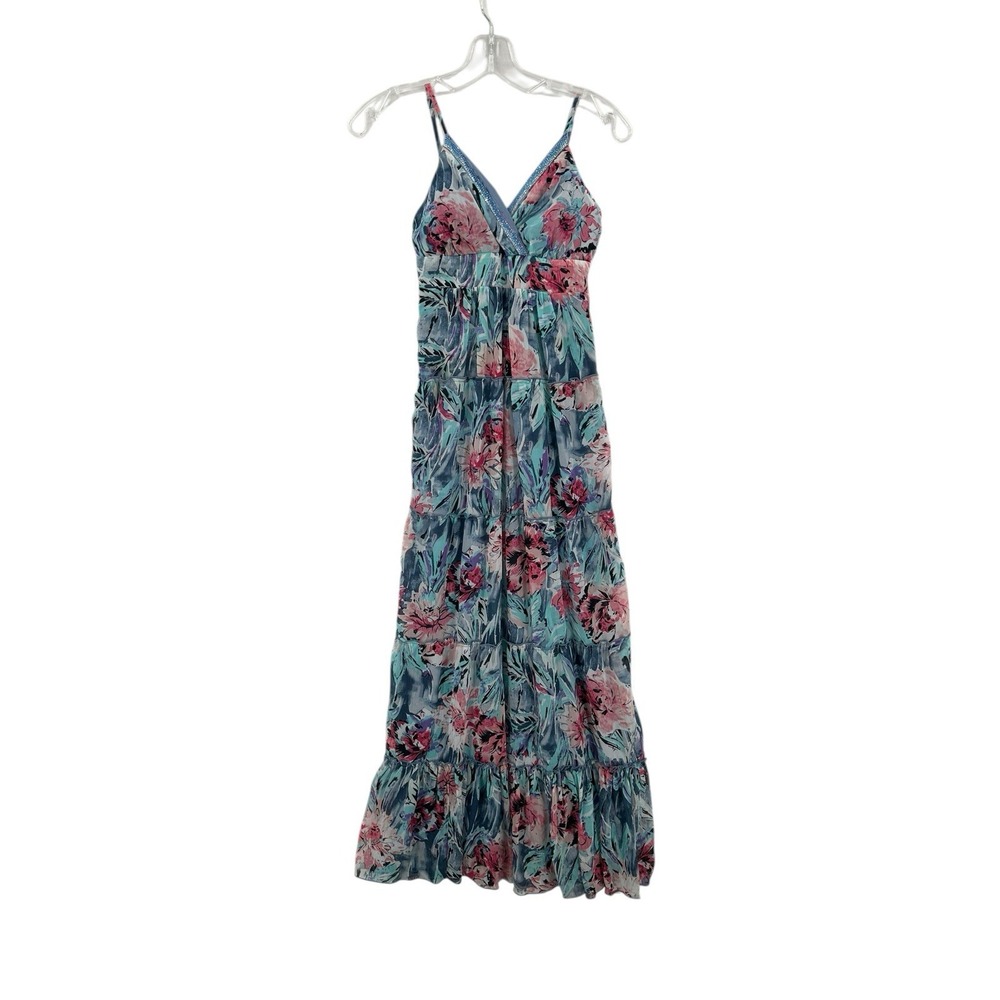 Candies Tiered Maxi Dress Womens XS Y2K 90s Babydoll Boho Fairy Coquette Cottage